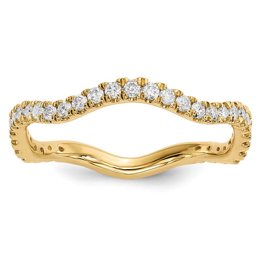 14k Yellow Gold Real Diamond Ring