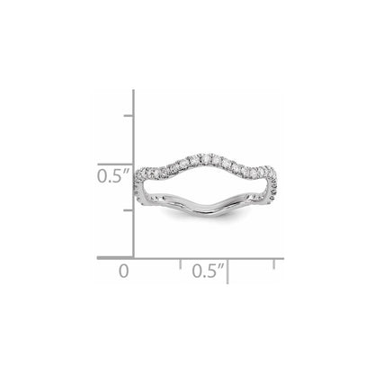 14k White Gold Real Diamond Ring
