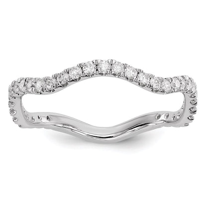 14k White Gold Real Diamond Ring