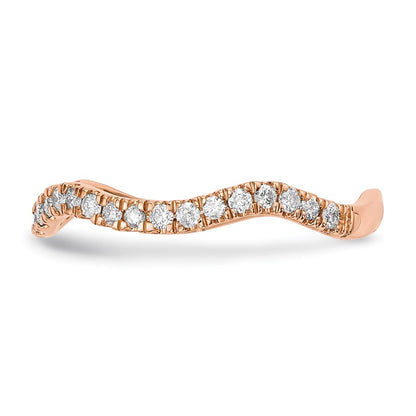 14k Rose Gold Real Diamond Ring