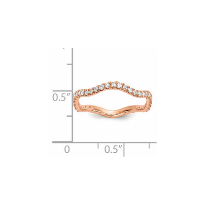 14k Rose Gold Real Diamond Ring
