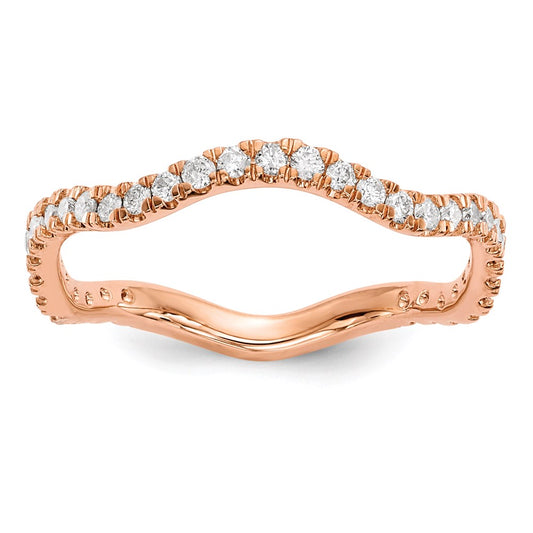 14k Rose Gold Real Diamond Ring