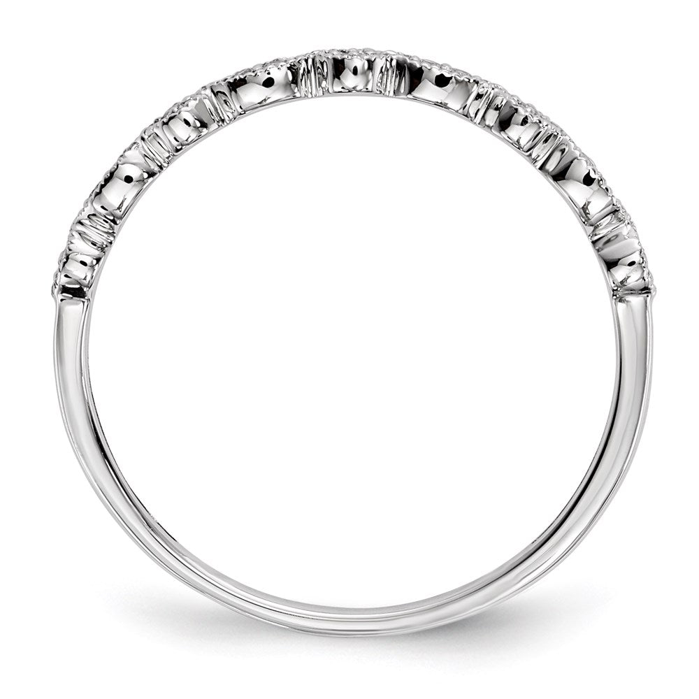 14k White Gold Real Diamond Ring