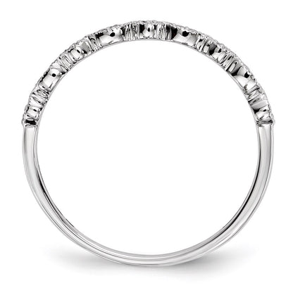 14k White Gold Real Diamond Ring