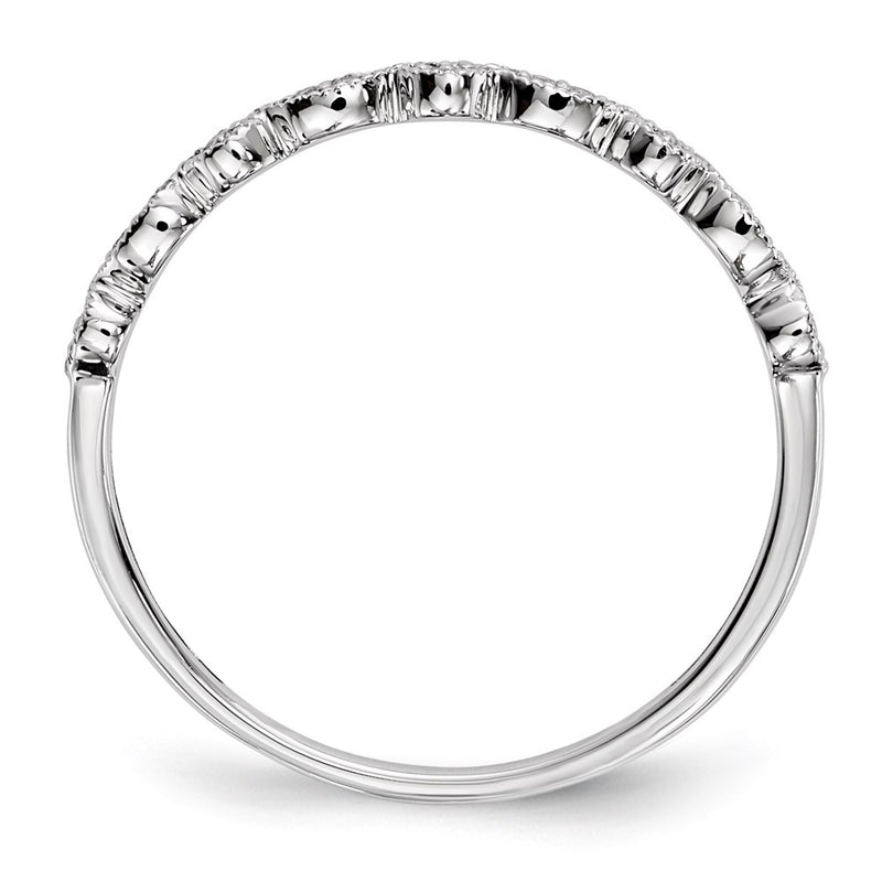14k White Gold Real Diamond Ring