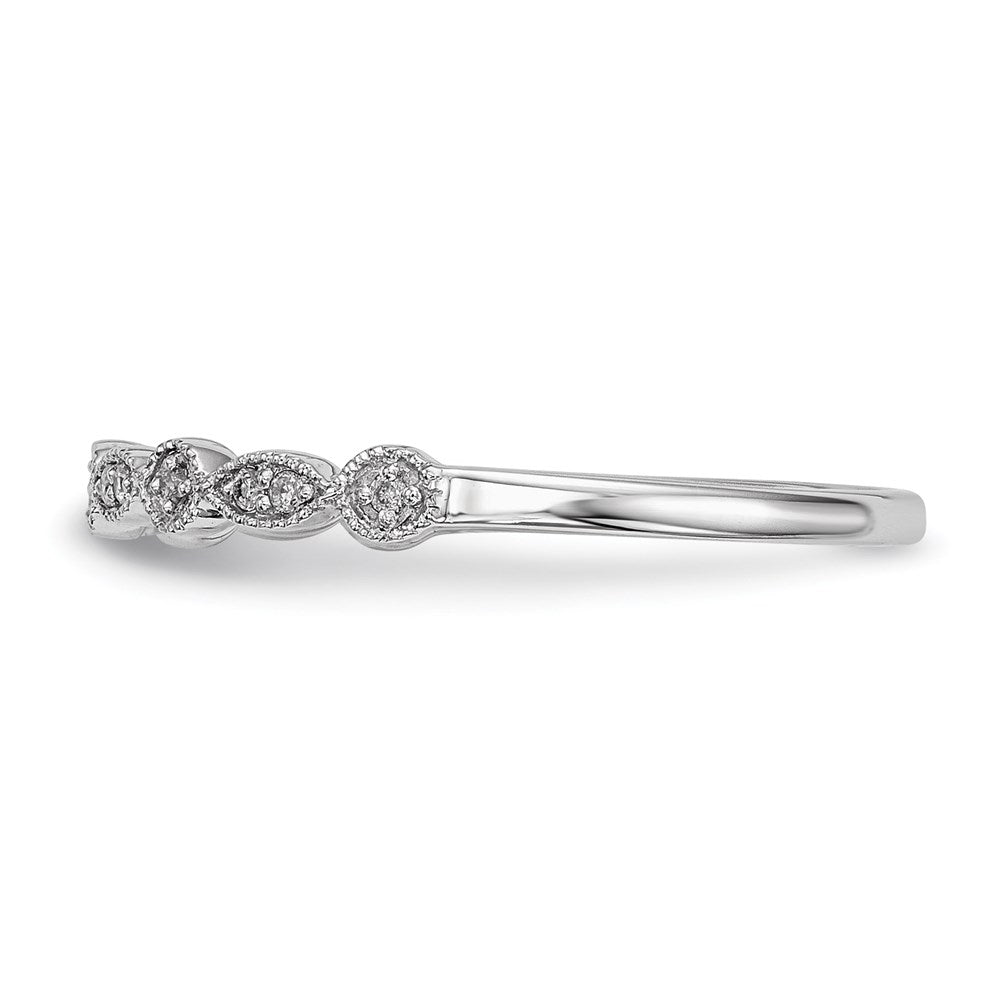 14k White Gold Real Diamond Ring