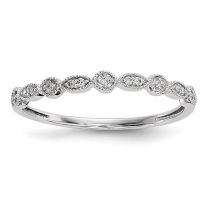 14k White Gold Real Diamond Ring