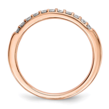 14k Rose Gold Real Diamond Ring