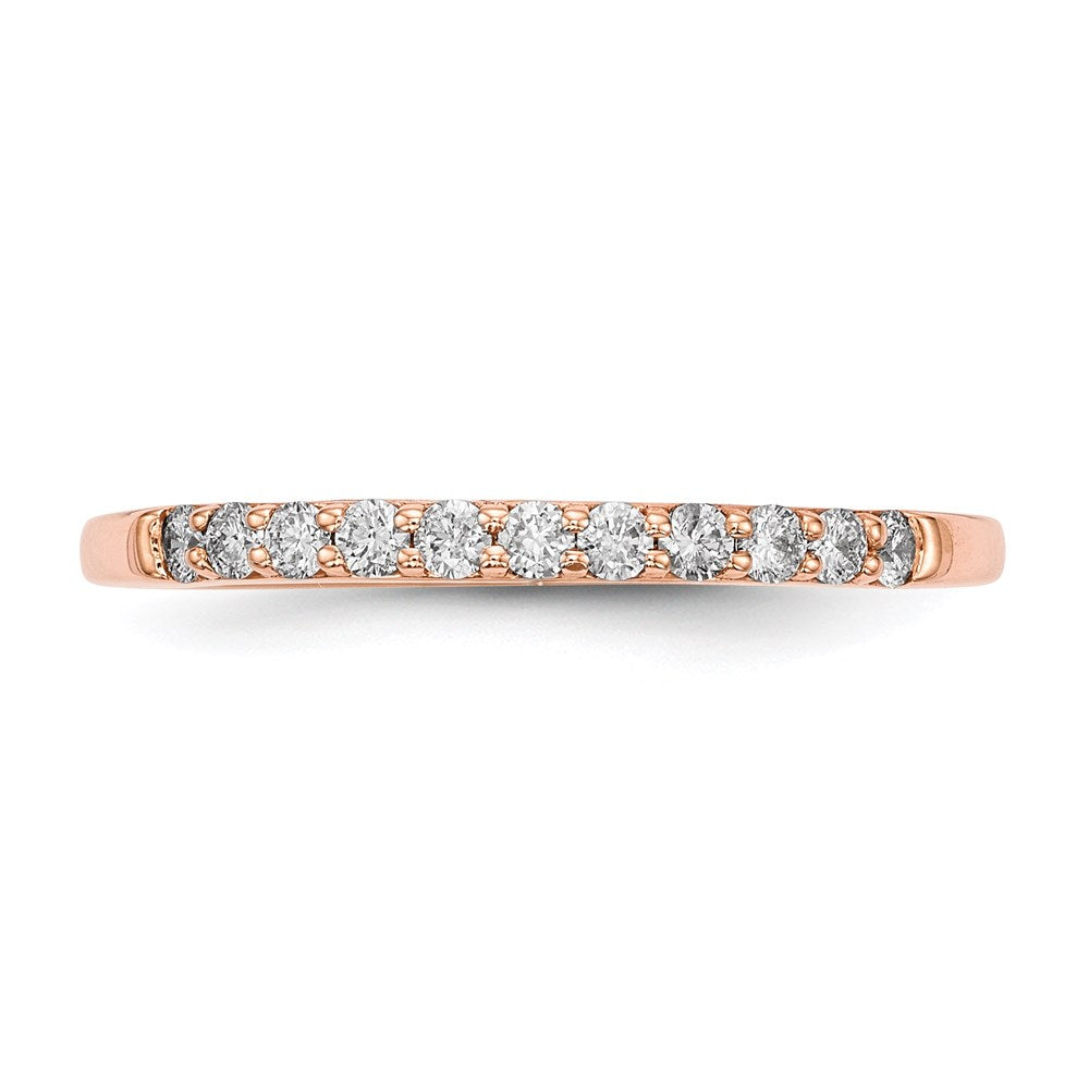 14k Rose Gold Real Diamond Ring