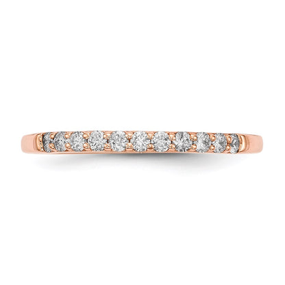 14k Rose Gold Real Diamond Ring