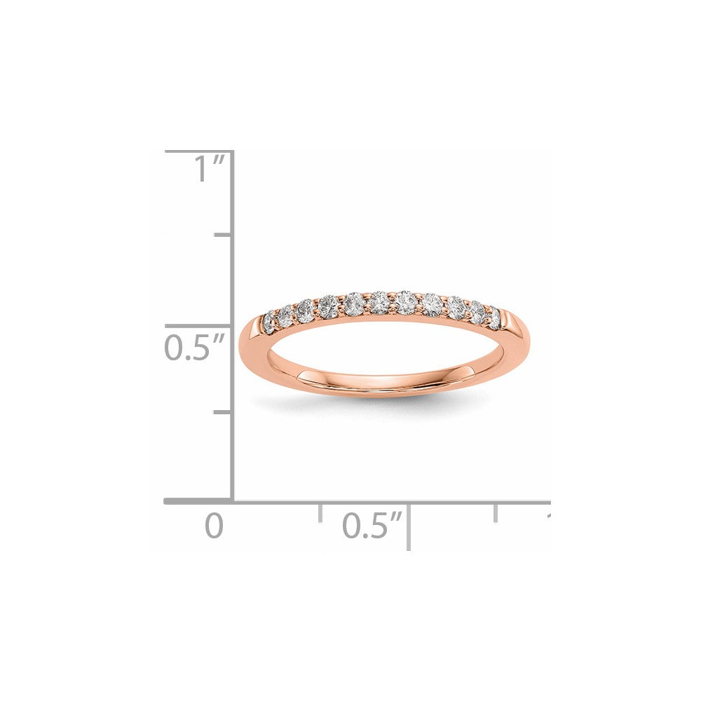 14k Rose Gold Real Diamond Ring