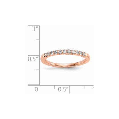 14k Rose Gold Real Diamond Ring