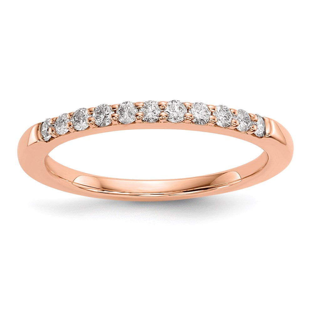 14k Rose Gold Real Diamond Ring