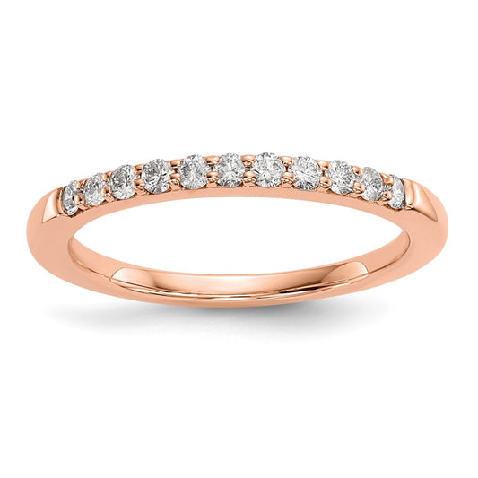 14k Rose Gold Real Diamond Ring