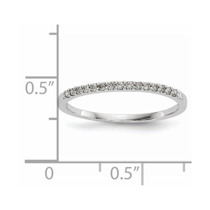 14k White Gold Real Diamond Ring