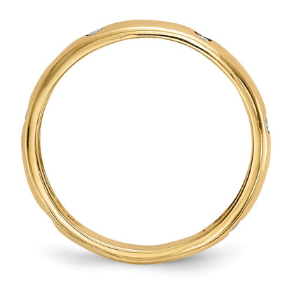 14k Yellow Gold Real Diamond Ring
