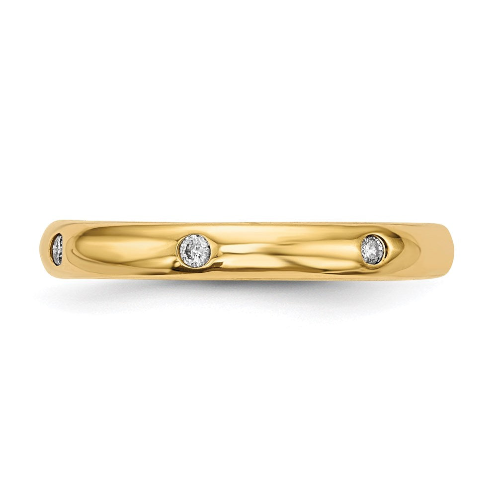 14k Yellow Gold Real Diamond Ring