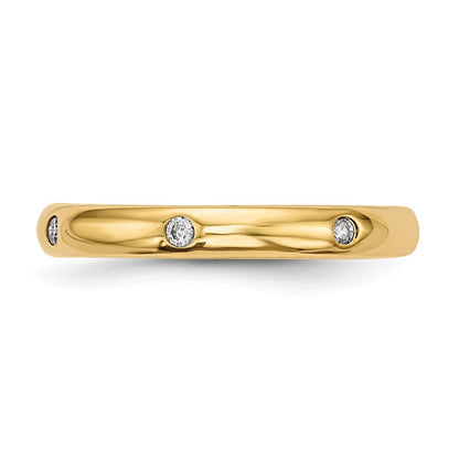 14k Yellow Gold Real Diamond Ring