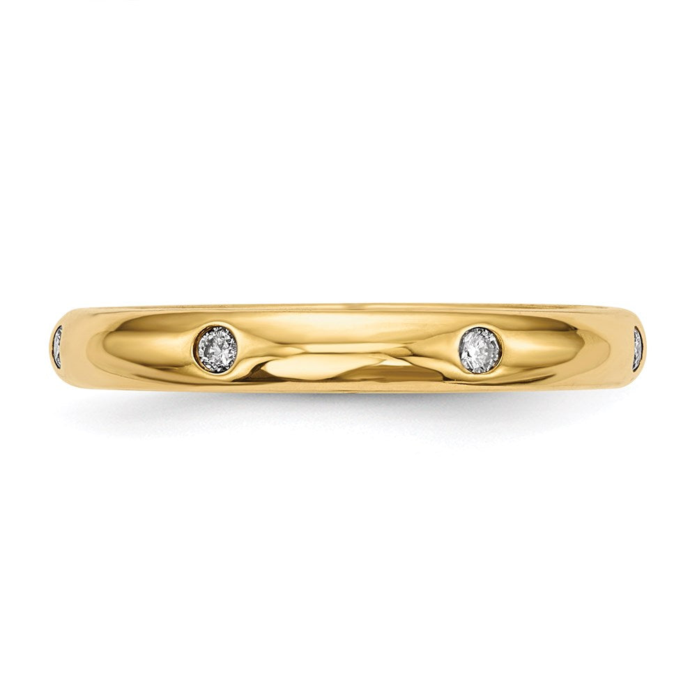 14k Yellow Gold Real Diamond Ring
