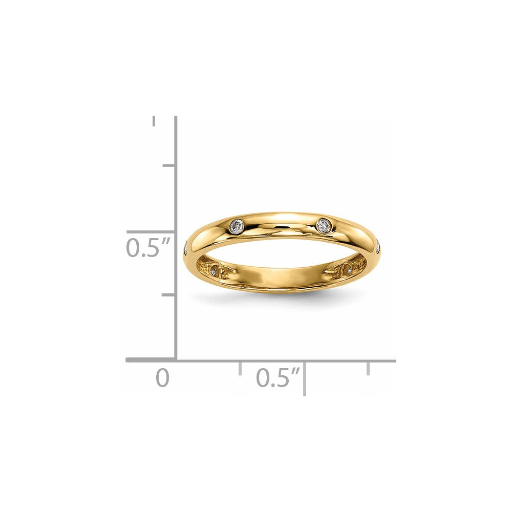 14k Yellow Gold Real Diamond Ring