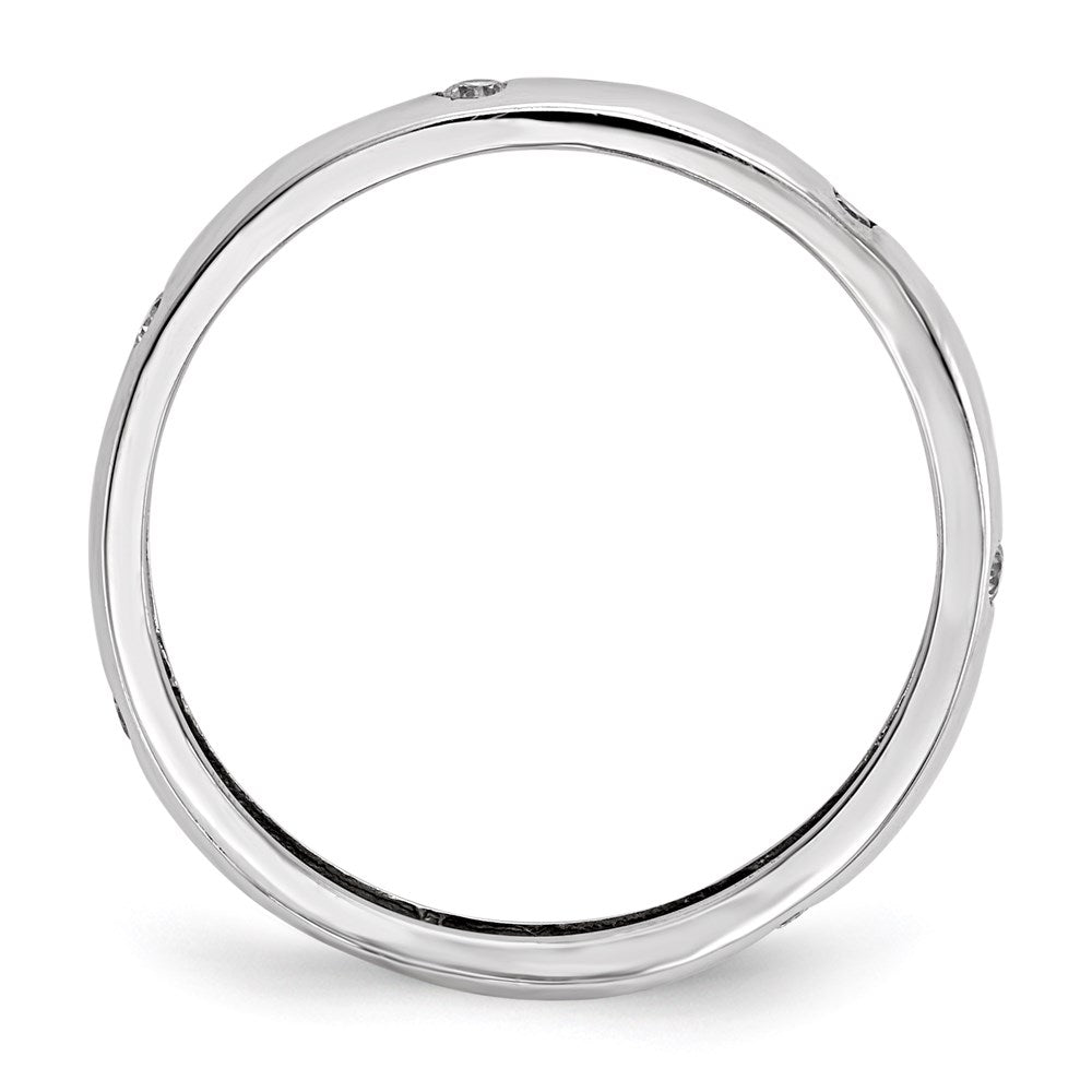 14k White Gold Real Diamond Ring
