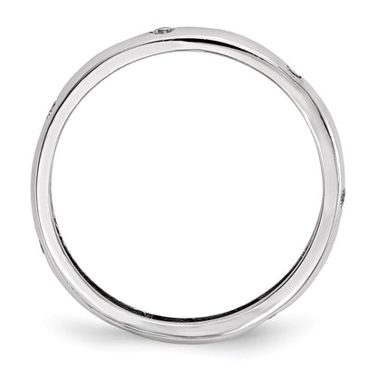 14k White Gold Real Diamond Ring