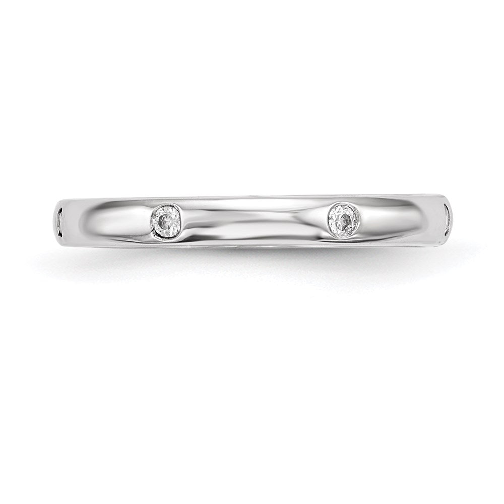14k White Gold Real Diamond Ring