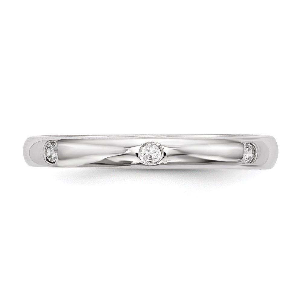 14k White Gold Real Diamond Ring