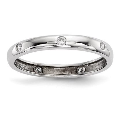 14k White Gold Real Diamond Ring