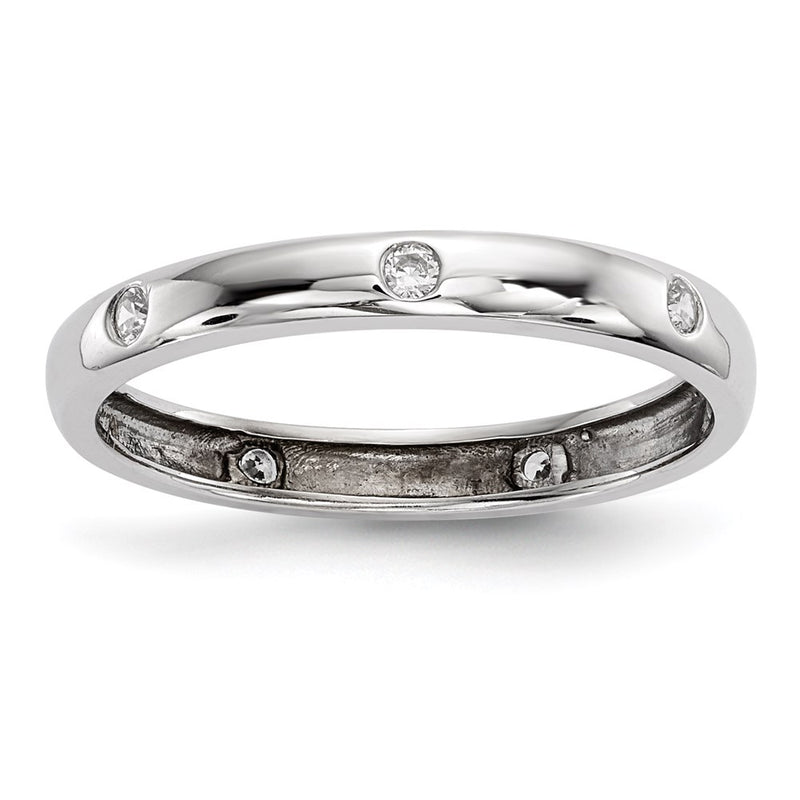 14k White Gold Real Diamond Ring