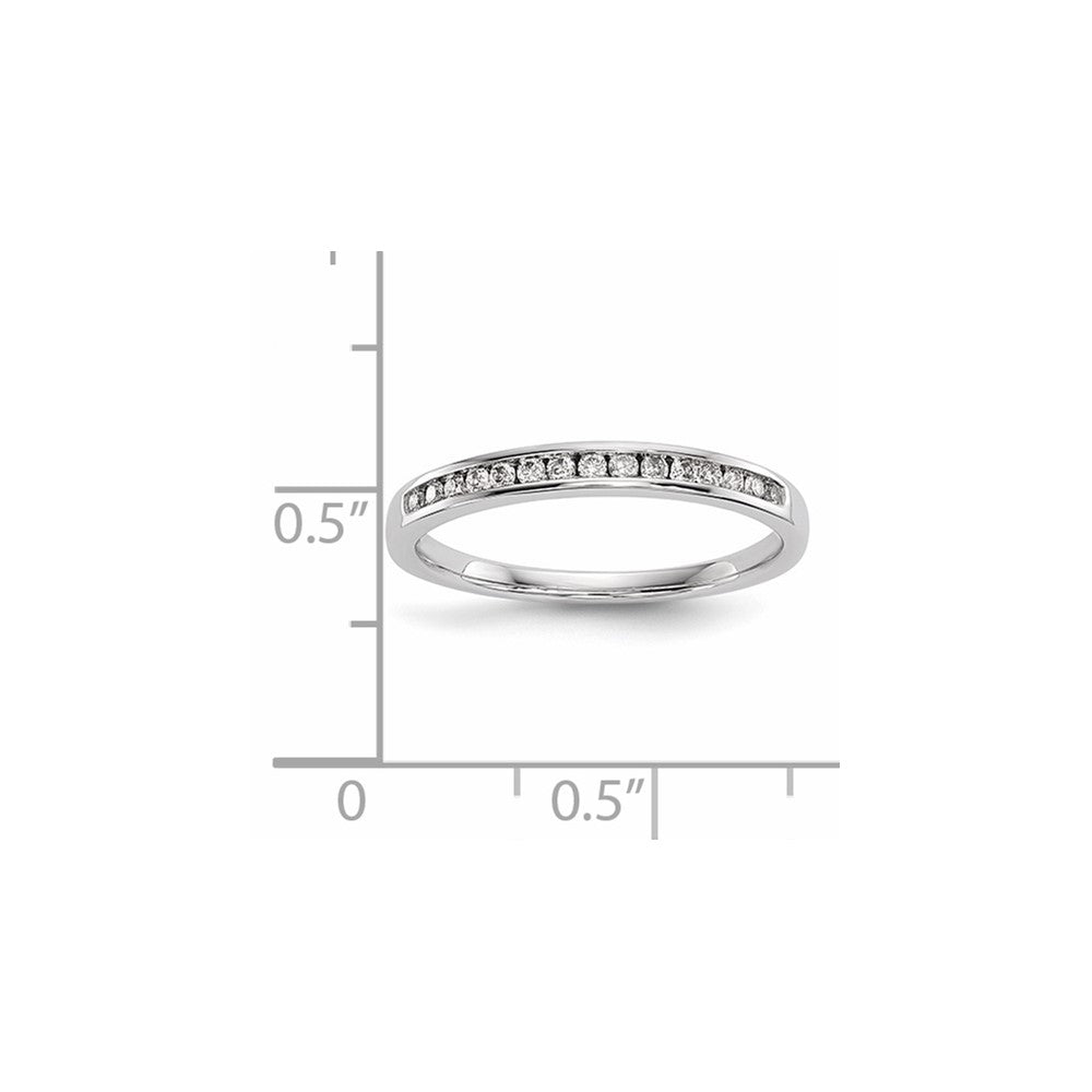 14k White Gold Real Diamond Ring