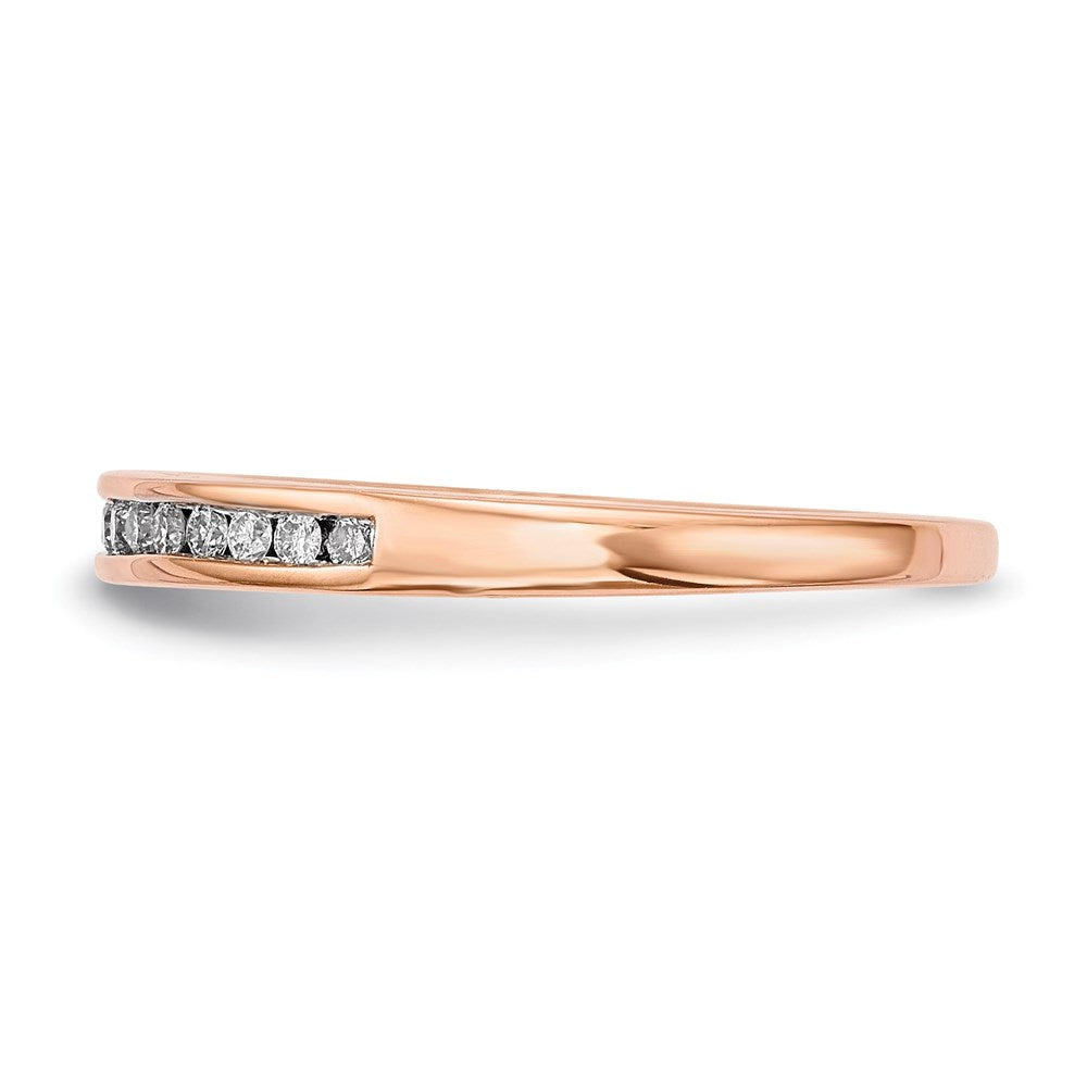 14k Rose Gold Real Diamond Ring