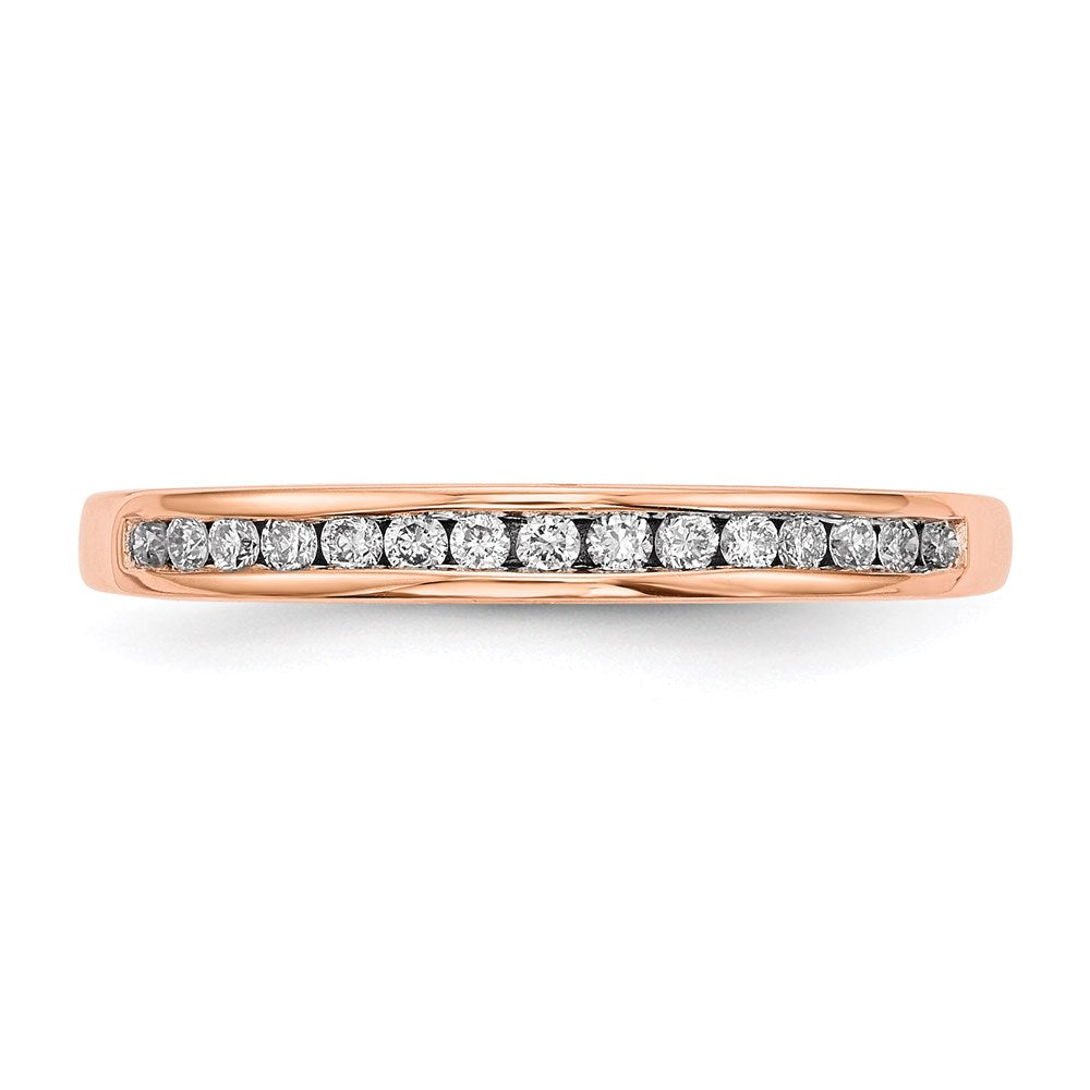 14k Rose Gold Real Diamond Ring