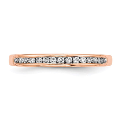14k Rose Gold Real Diamond Ring