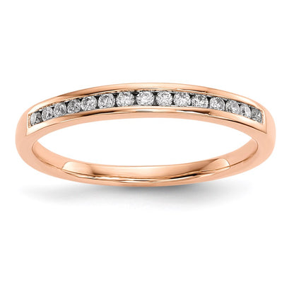 14k Rose Gold Real Diamond Ring