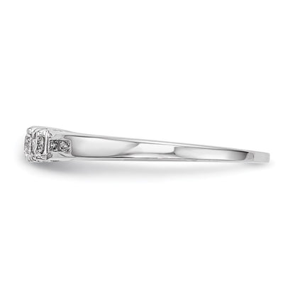 14k White Gold Real Diamond Ring