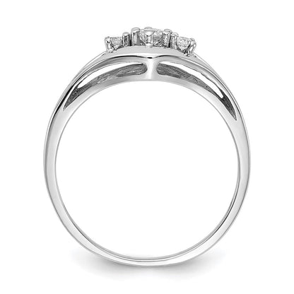 14k White Gold A Real Diamond ring
