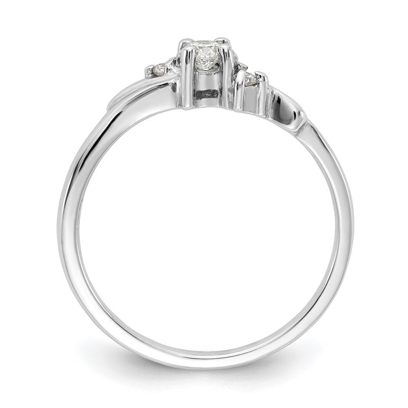 14k White Gold VS Real Diamond ring