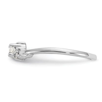 14k White Gold AAA Real Diamond ring