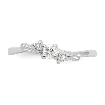 14k White Gold AAA Real Diamond ring