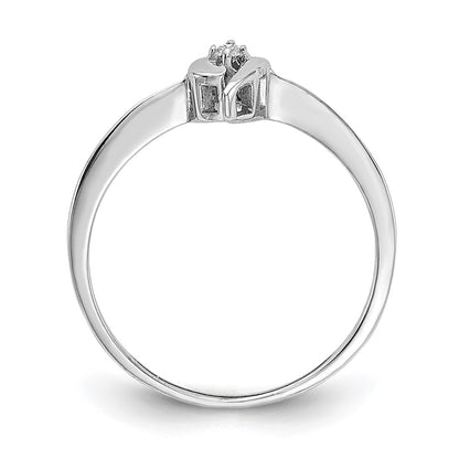 14k White Gold AAA Real Diamond ring