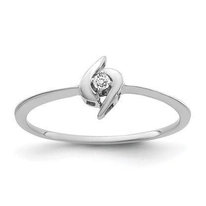 14k White Gold AAA Real Diamond ring