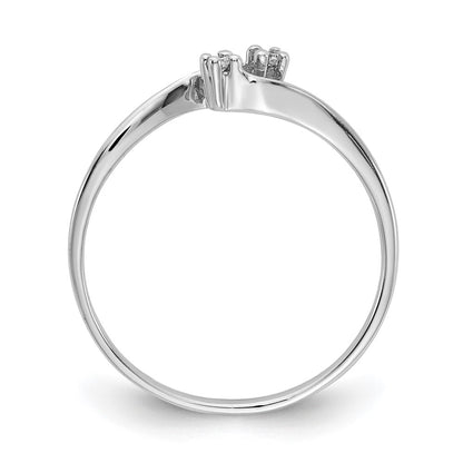 14k White Gold AAA Real Diamond ring