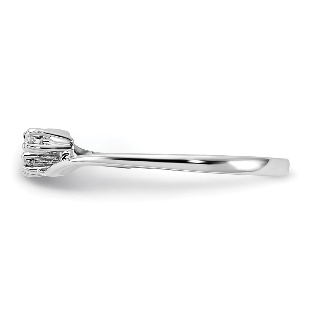 14k White Gold AAA Real Diamond ring