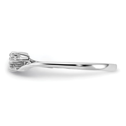 14k White Gold AAA Real Diamond ring