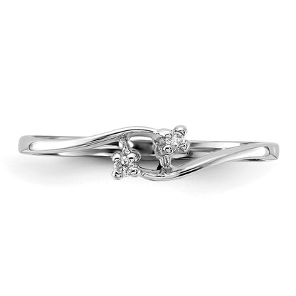 14k White Gold AAA Real Diamond ring