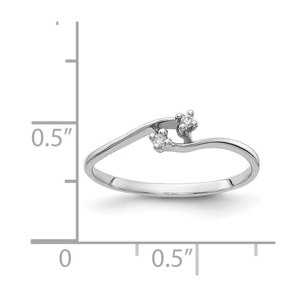 14k White Gold AAA Real Diamond ring