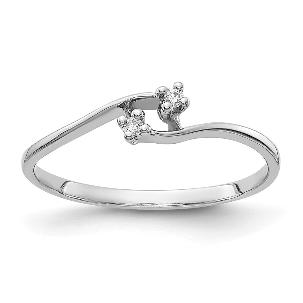 14k White Gold AAA Real Diamond ring