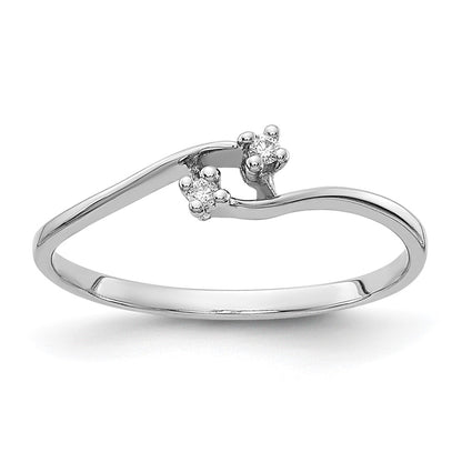 14k White Gold AAA Real Diamond ring
