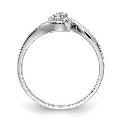 14k White Gold A Real Diamond ring